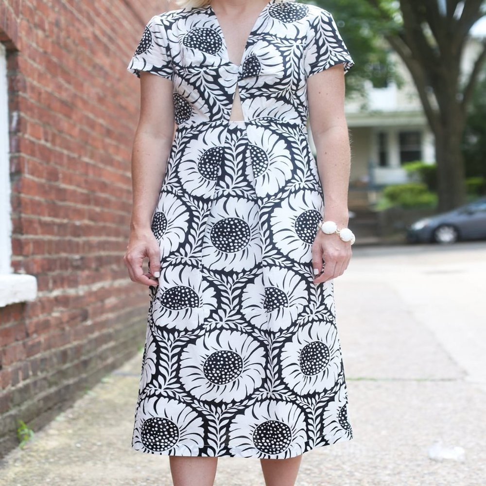 Anthropologie Cut Out Midi Dress